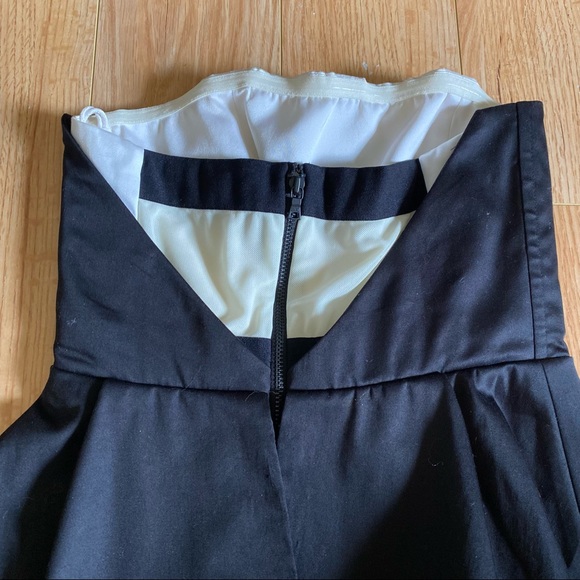 Alice + Olivia Strapless Black peplum Mini Dress - Picture 10 of 11